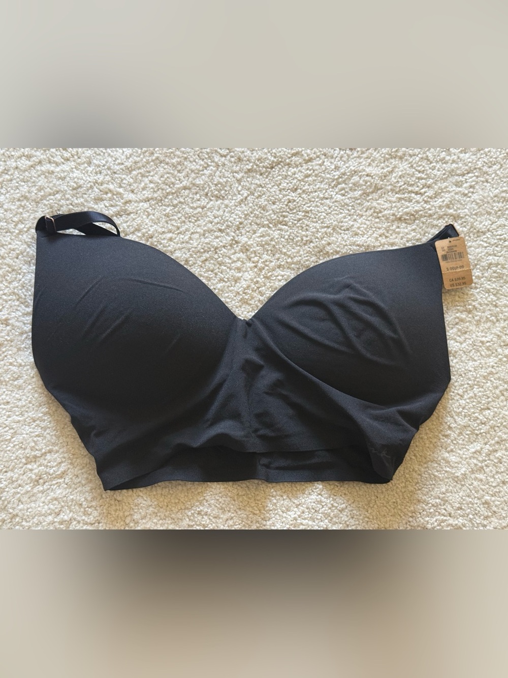 New Victoria’s Secret Pink Seamless Black Strapless Bra S DD